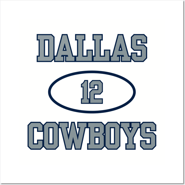 DALLAS COWBOYS ROGER STAUBACH #12 Wall Art by capognad